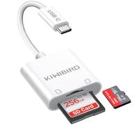 KiWiBiRD Lector de Tarjetas SD USB C, Adaptador Micro SD a Tipo c, leitor de cartoes, Card Reader Compatible con iPhone 16 15 Plus Pro MAX MacBook Air Mac iPad iMac Galaxy S24 S23 movil Android
