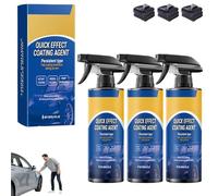 Kiwient Car Cleaner Spray Quick Effect Coating Agent for Car, 3-in-1 Cars Coating Spray for Shine & Protection, Scratch Repair & Long-Lasting Gloss, Easy Spray (3PCS)