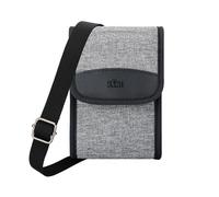 KIWIFOTOS Bolsa compacta para cámara, Funda de Viaje, Bolsa de Hombro para cámara SLR/cámara Digital sin Espejo y Lentes para Canon, Nikon, Sony, Fujifilm, Ricoh con Correa para el Hombro (Gris)