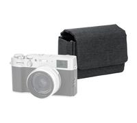 KIWIFOTOS Bolsa compacta suave con cierre magnético para Fuji X100VI X100V X-E5, Canon PowerShot V1, funda pequeña para cámara con interior de gamuza sintética (gris oscuro)