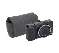 KIWIFOTOS Bolsa de cámara pequeña con cerradura magnética para Ricoh GR IV GR III, Sony RX100, funda compacta para cámara Canon G7X PowerShot SX740 HS, Kodak EKTAR H35N y Kodak Snapic A1, (gris oscuro
