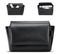 KIWIFOTOS Bolsa pequeña de piel suave para cámara Fuji X100VI X100V X-E5, Canon PowerShot V1, funda compacta para cámara con bolsillo e interior de gamuza sintética, cierre magnético para un acceso
