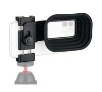 KIWIFOTOS Capucha antirreflectante universal 2 en 1 para teléfono inteligente con clip extraíble para iPhone 15 14 13 12 11 XS X XR 8+ 8 7+ 7 6S+ 6S teléfono Android Galaxy Mate MI elimina reflejos de