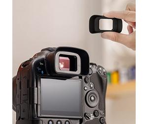 KIWIFOTOS ER-h - Ocular de visor suave para cámara Canon EOS R3, sustituye a las gafas Canon ER-h ER-hE Eye Cup, accesorio protector de visor R3