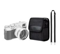 KIWIFOTOS Funda compacta para cámara Digital Leica SOFORT 2, Fuji XE5 X100VI X100V X100, Alpha A6700 A6600 con Lente de 16-50 mm, Z30/Z50 con Lente de 16-50 mm (Negro), Black, Bolsa para el Cuello