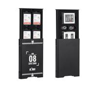 KIWIFOTOS Funda de aluminio con 8 ranuras para tarjetas de memoria SD y 2 CF Express tipo B o XQD y 2 tarjetas micro SD, organizador de almacenamiento para tarjetas de memoria TF MSD