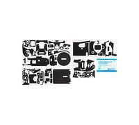 KIWIFOTOS Funda protectora para cámara de fibra de carbono para Canon EOS R5, 3M Anti-Scratch Pegatinas Calcomanías DSLR Cámara Cuerpo Skin Film Protector Escudo