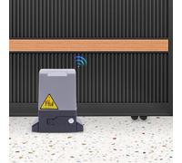 KiwiHood Abrepuertas correderas automáticas Heavy Duty Accesos Seguridad Puerta Operador Kit de hardware eléctrico Rolling Entrada Puerta corredera Motor hasta 1200 kg con 2 mandos a distancia