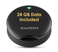 KiwiSIM UFO Mobile Hotspot incluido 24 GB 30 días de datos, bolsillo portátil WiFi 6 y 4G LTE Hotspot l dispositivo MiFi, compatible con AT&T, T-Mobile, Verizon, 10 dispositivos, cobertura de Estados