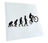 Kiwistar - Adhesivo para coche - Evolution Mountain Bike Ciclismo 20 x 8,5 cm - Negro 70 - Pegatinas para coche, ordenador portátil, bicicleta, camión, motocicleta, multicolor JDM Decal Racing