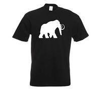 Kiwistar - Mammut Rüsseltiere Elefant T-Shirt Herren Funshirt Bedruck Design Sprüche Spruch Motive Oberteil Baumwolle Print, Negro , L