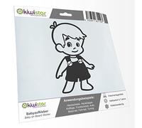 Kiwistar - Pegatina para bebé - Gris oscuro - Pegatina para pantalones de peto para niño - sin texto deseado 30 cm - para coche, moto, bicicleta, tuning