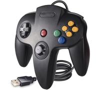 KIWITATA Classic N64 - Mando a distancia USB N64 con cable para Windows XP 7 8 y Mac Raspberry Pi 3