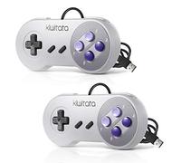 kiwitata Classic Retro Super Nintendo SNES controlador USB jopypads para Win PC/Mac Gamepads