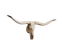KIWZXKA Cabeza Toro Decoración Pared Cabeza Toro Cráneo Toro Cuernos Cuernos Poliresina Enorme Decoración De Pared Colgante, Decoración Pared Cráneo Toro For Dormitorio O Sala Estar
