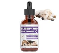 Kixolazr Ayuda para dormir para cachorros, suplemento de relajación del estrés para cachorros, gotas de ayuda para dormir saludables para perros, para entrenamiento, separación, tormenta, viajes