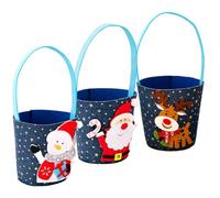 Kixolazr Bolsas Navideñas Para Dulces, 3 Piezas Bolsa De Regalo Temática Navidad, Decoración Navideña Para Fiestas Cumpleaños, Para Niños Y Adultos Cumpleaños