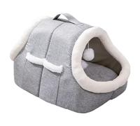 Kixolazr Cama Tipo Cueva para Gatos, Cama arqueada semicerrada para Mascotas con Bolsillo Lateral, térmico para Dormir para Mascotas, para apartamento, Dormitorio, balcón, Sala de Estar, mesita