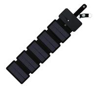 Kixolazr Cargador Solar Portátil,Panel Solar Portátil e Impermeable - Cargador USB Plegable de Teléfono,para Casa Exterior Coche Autocaravana Senderismo Exploración Viaje