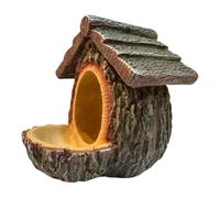 Kixolazr Casa para Pájaros - Alimentador para Colibríes con Diseño Abierto y Soporte,s Decorativos para Aves Silvestres - para Observación y Visualización Desde Ventana, Balcón o Jardín