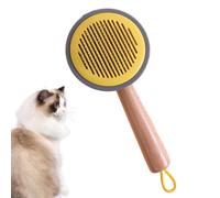 Kixolazr Cepillo para gatos para mudarse,Cepillo para gatos,Peine quitamanchas | Herramienta de aseo para desenredar, cepillo ergonómico para quitar de perro con botón de liberación para gatos de