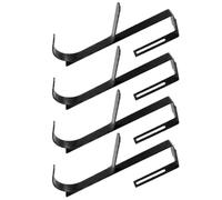 Kixolazr Colgador Sobre Puerta 4 Unidades 5-9 cm Panel Ajustable Metal | Perchero De Puerta Con 2 Ganchos para Gorros Bufandas Toallas Bolsos Dormitorio Apartamento Alquiler Casa
