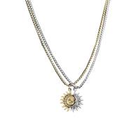Kixolazr Collar de, Collares a Juego de | Collar con colgante de acero de titanio y sol de media luna - Conjunto de joyas a juego, collar para parejas, joyería para ella, él, mujeres y hombres