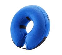 Kixolazr Collar inflable para perro, almohada transpirable ajustable, cono de collar de perro, para recuperación, hogar, interior, exterior, cachorro, gatito, baño