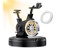 Kixolazr Difusor de aromaterapia de automóvil solar, Ambientador de aire del automóvil solar,de ciclo Ciclo de motor Recalentador giratorio - Ornamento interior automotriz para amigos y familiares