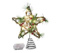 Kixolazr Estrella para Árbol De Navidad,Decoración Estacional Iluminada | Decoración del Árbol De Navidad,para Apartamento Iglesia Sala De Estar Dormitorio Oficina Chimenea Jardín