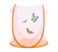 Kixolazr Hábitat para Mariposas | Terrario Portátil De Malla - Jaula para Orugas, Hábitat De Mariposas - para Interior Exterior Hogar Jardín Patio Trasero Terraza Aula Educación En Casa Viajes Verano