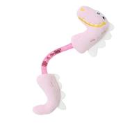 Kixolazr Juguete para masticar de felpa, juguete de varita de felpa, gatito crujido de dientes, juguete masticable resistente a las mordeduras para gatos para dientes sanos, diseño de dinosaurio de