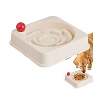 Kixolazr Lento para Gatos,Plato De Alimentación Antideslizante Y Antiahogo - Bols para Comida De Mascotas Que Ralentiza La Comida - para Casa Residencia Apartamento Dormitorio Sala