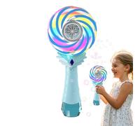 Kixolazr Máquina de de Burbujas, Divertido Fabricante de Burbujas, Molino de Viento Recargable, Cambio de Luces, Juego de Playa para cumpleaños, Aula, Carnaval, Boda, Jugar al Aire