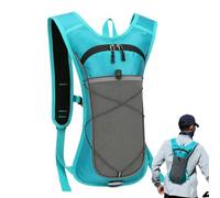 Kixolazr Mochila Hidratación para Running,Mochilas De Hidratación con Bolsa De Agua - con Bandas Reflectantes Tirantes Ajustables Tejido Nylon Ligero para Senderismo Ciclismo Viajes Motocicleta