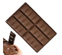 Kixolazr Moldes Para Chocolate Y Dulces - Molde Con 6 Cavidades Para Tabletas - Molde Silicona Desmolde Fácil Para Barras Energéticas | Para Cumpleaños Navidad Bodas Halloween Fiestas