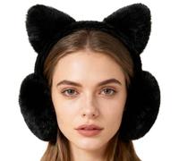 Kixolazr Orejeras De Invierno | Protección con Diseño de Oso Plegable y Antiviento,Orejeras Térmicas para Mujer en Invierno - Para Running, Esquí y Clima Frío/Nieve