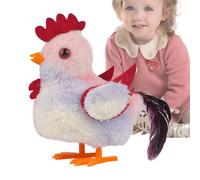 Kixolazr Peluche Electrónico Gallina Interactiva | Peluche Electrónico Que Camina y Trina | Muñeca Educativa de Aprendizaje para Niños, Niñas y Bebés