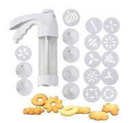 Kixolazr Prensa de galletas | Herramientas manuales resistentes para hornear - Juego de sellos de masa de prensa de galletas de azúcar | para masa, pizzelle, pasteles, postres, familia, hogar, cocina