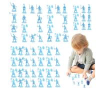 Kixolazr Soldados De Juguete - Figuras Militares Miniatura con Detalles | 100 Figuras Coleccionables Antiguas para Juego Simbólico Fiestas Decoración De Pasteles Niños Niñas