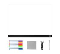 Kixolazr Tablero de Dibujo Luminoso para Niños - Material de Escritura Borrable en Seco Colorido - Tablero De Luz LED | Para Pintar y Colorear en la Oscuridad en Casa, Escuela u