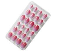 KIXZSAZ 1 Juego de uñas para niños, prensa de longitud media en Color sólido, calcomanías artísticas cobertura completa, herramienta belleza, suministros salón, Kit manicura , cuatro