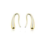 KIXZSAZ 1 par de pendientes de gancho estéticos elegantes para novia, joyería artística para fiesta, novia, madre e hija, regalo personalizado, Plata