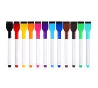 KIXZSAZ 12 piezas de bolígrafo de grafiti para niños, bolígrafo de dibujo de 12 colores, cabezal de cepillo suave, fácil de borrar, cepillo de plástico a base de agua con tinta de bajo olor