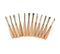KIXZSAZ 12 unids/set de cinceles de escultura carpintería mano herramienta mano grabado portátil para principiantes muebles artesanales