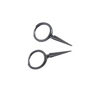 KIXZSAZ 2 piezas de pendientes de aleación para mujer, pendientes decorativos Color sólido que no se desvanecen, exquisitos adornos joyería para niñas y señoras, Negro