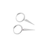 KIXZSAZ 2 piezas de pendientes de aleación para mujer, pendientes decorativos Color sólido que no se desvanecen, exquisitos adornos joyería para niñas y señoras, Plata