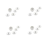 KIXZSAZ 20 unids/set, Base de botón a presión de cobre, reemplazo galvanizado Color sólido, accesorios para encontrar joyas DIY, 10 mm
