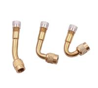 KIXZSAZ 3 extensiones de boquilla de inflado latón para inflar válvulas neumáticos sin esfuerzo. Herramienta para el núcleo la válvula extensión válvula neumático cobre