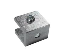 KIXZSAZ 4 Uds. Abrazaderas de vidrio para escalera de baño, soporte para valla pasamanos, Base aleación aluminio, Clip para gafas, Clips para ventana llevados por el hombre, Plata, S 6-8 mm